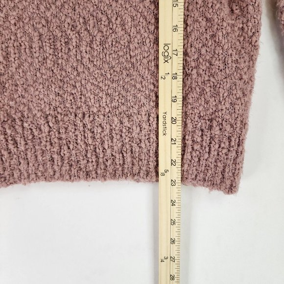 Yet Again Sweater Womens Small Pink Fluffy Soft Knitted Preppy Turtle Neck Top - Picture 7 of 10